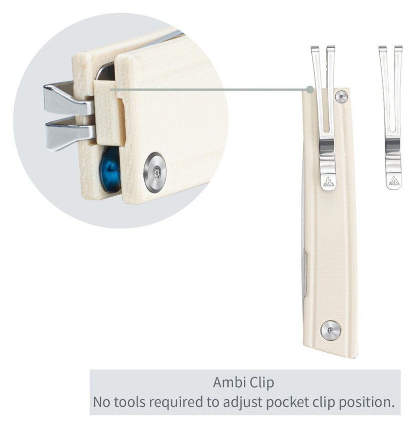 Нож складной SRM Gent 401LC-GT, белый.