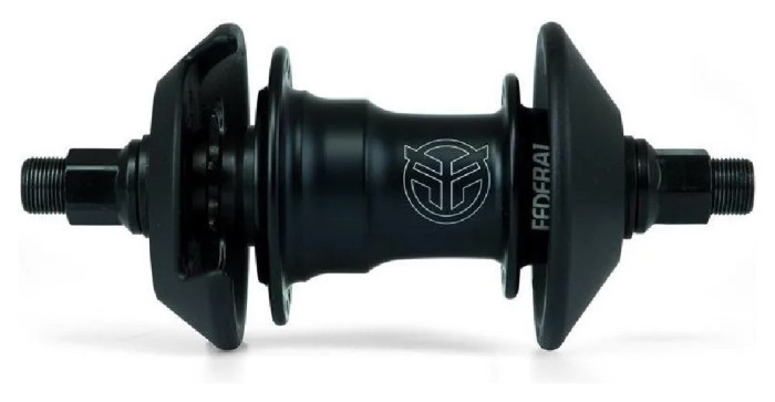 Втулка задняя Federal LHD Motion с хабгардами - матовая черная 9 зубов на гайках