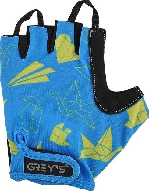 Рукавички дитячі GREY'S з коротким пальцем, гелеві вставки, синьо-чорні