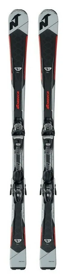 Лижі гірські комплект Nordica GT 74 R+TP2 CMP 10 FDT 160см Grey/black (0A8336+0C8020SA) (168 см grey/black)