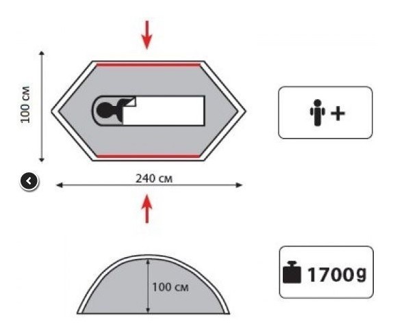 Намет Tramp Lite Hurricane, укр, укр