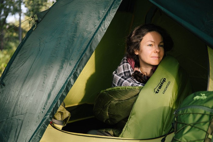 Спальний мішок Tramp Kingwood Regular олівця лівий dark-olive/grey 220/80 UTRS-053R