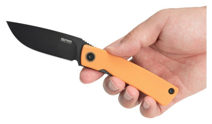 Ніж складаний SRM Air 105M-GJ, помаранчевий, укр, укр