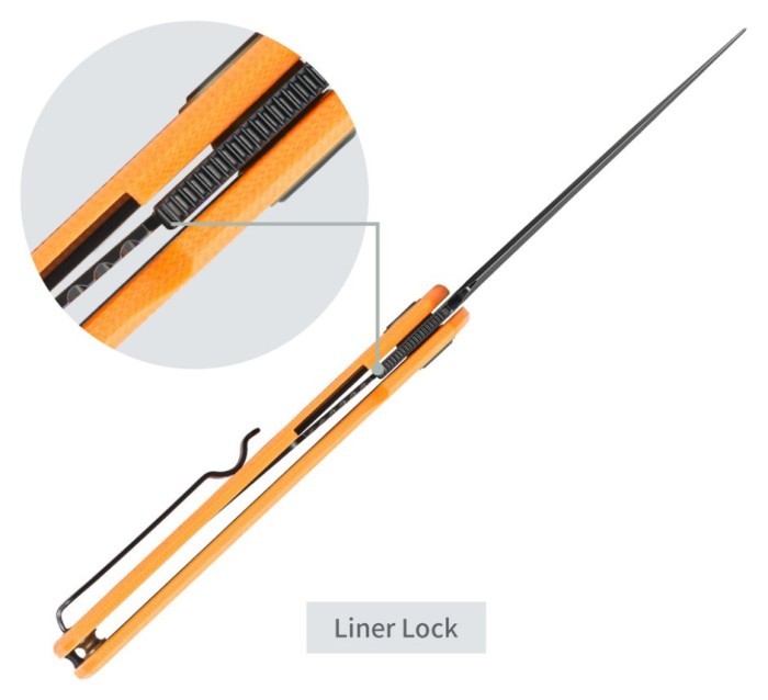 Ніж складаний SRM Air 105M-GJ, помаранчевий, укр, укр