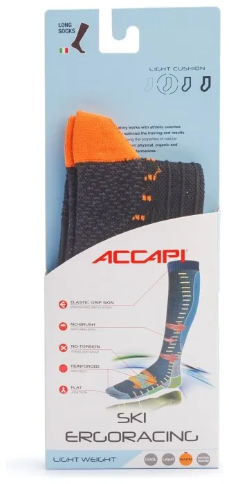 Термошкарпетки Accapi Ski Ergoracing, Black/Orange, 42-44