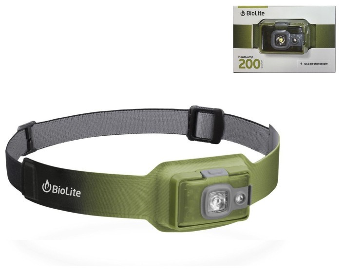 Налобний ліхтар BioLite Headlamp 200 люмен, Moss Green (BLT HPB0205) -