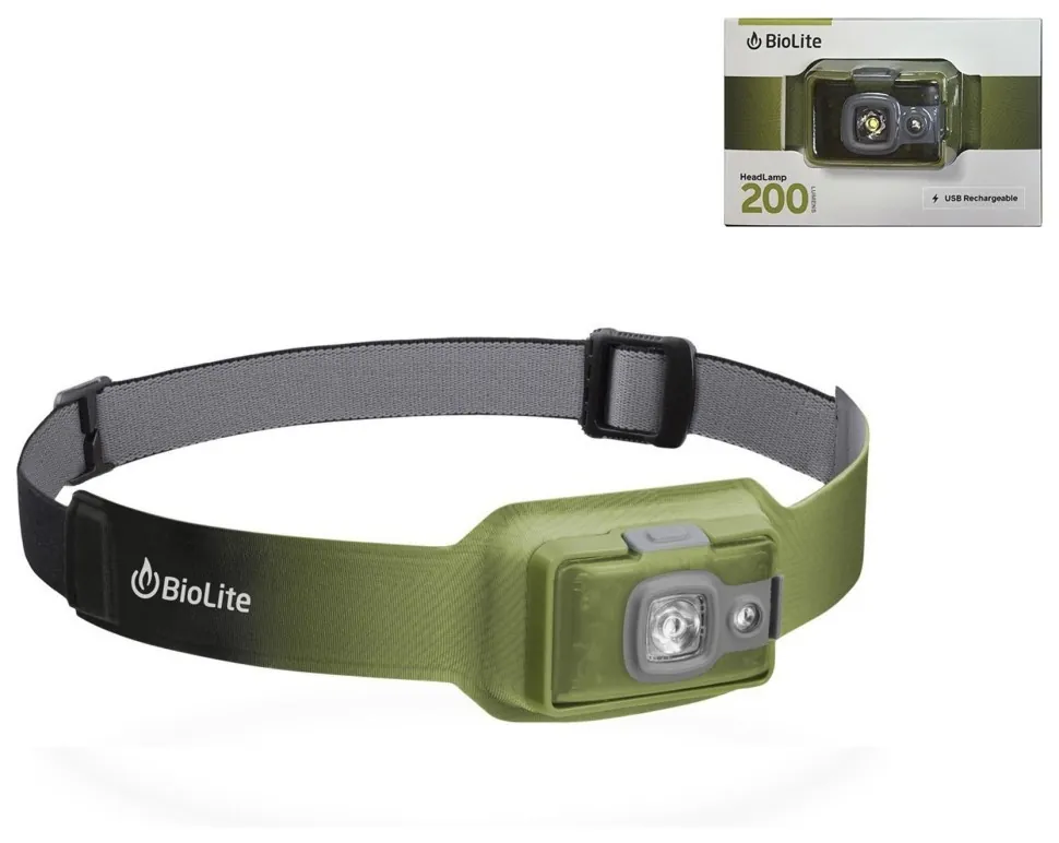 Налобний ліхтар BioLite Headlamp 200 люмен, Moss Green (BLT HPB0205) (SHM_BLT HPB0205)
