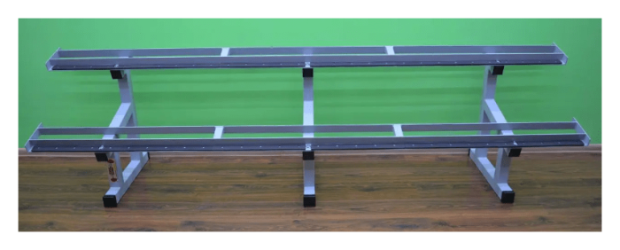 Стелаж для гантелей (2 яруси по 3 метри, гумовий)