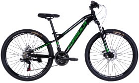 Велосипед AL 26" Formula BLACKWOOD DD FR рама-13" черно-зеленый 2025