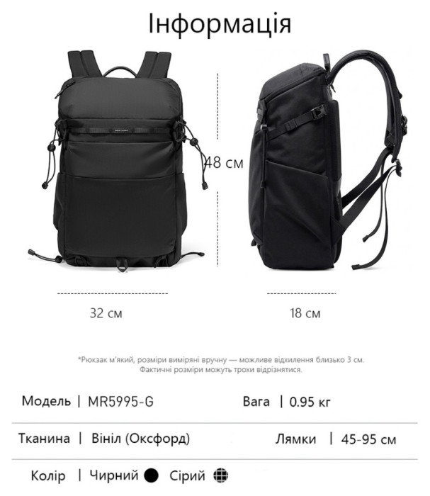 Рюкзак Mark Ryden Pulsar MR9559 Black