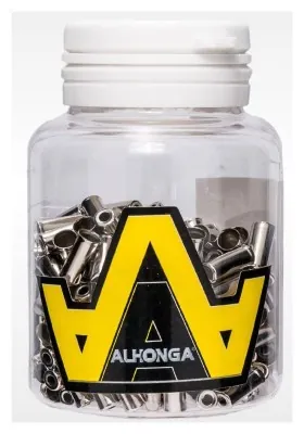 Колпачок на оболочку ALHONGA HJ-D90 - пер. 4мм - штампованный, медный, хромированный, банка (250шт)