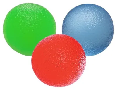 Набір силіконових еспандерів-м'яч (тренажер для кисті) PowerPlay PP-4339 Grip Ball Set (набір 3 шт.)
