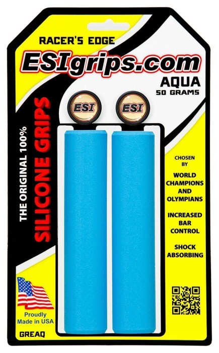 Гріпси ESI Racer's Edge Aqua (блакитні), укр, укр