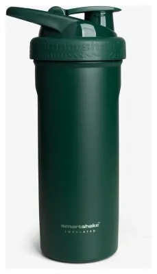 Шейкер спортивний SmartShake металевий Insulated Steel 750ml Racing green