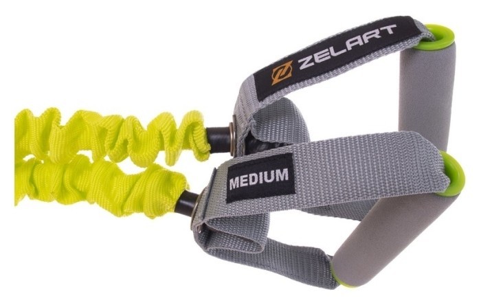 Эспандер трубчатый с ручками в защитном рукаве Zelart FI-2595 (MD1317) (TPR, d-10x5мм, l-122см)