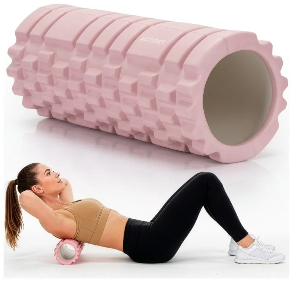 Масажний ролик Actiget EVA 33 x 13.5 см (валик, роллер) ACT0030 Light Pink (LFACT0030)