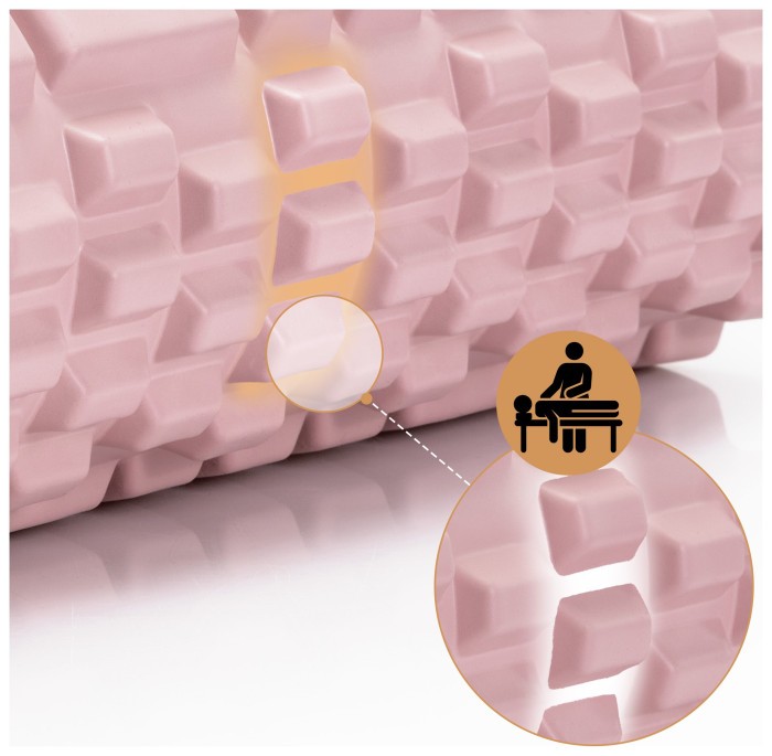 Массажный ролик Actiget EVA 33 x 13.5 см (валик, роллер) ACT0030 Light Pink