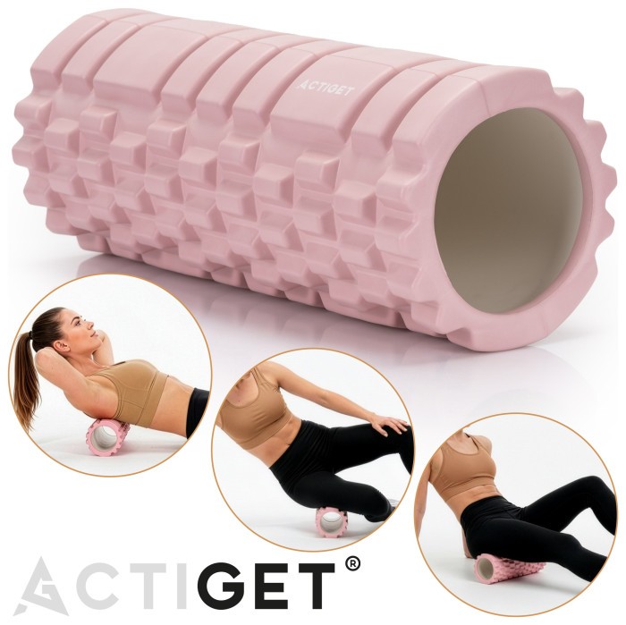 Массажный ролик Actiget EVA 33 x 13.5 см (валик, роллер) ACT0030 Light Pink
