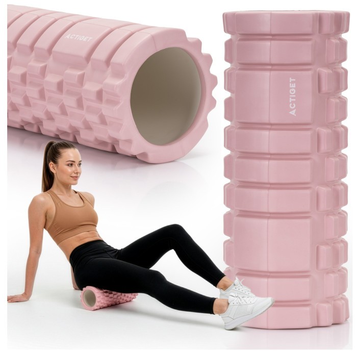 Массажный ролик Actiget EVA 33 x 13.5 см (валик, роллер) ACT0030 Light Pink