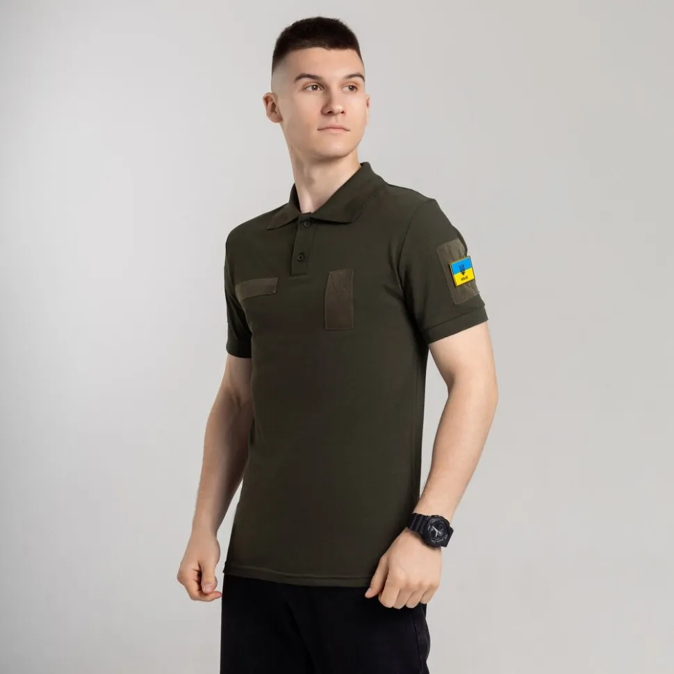 Легке тактичне літнє чоловіче хакі поло Pobedov Royal Військове (M)