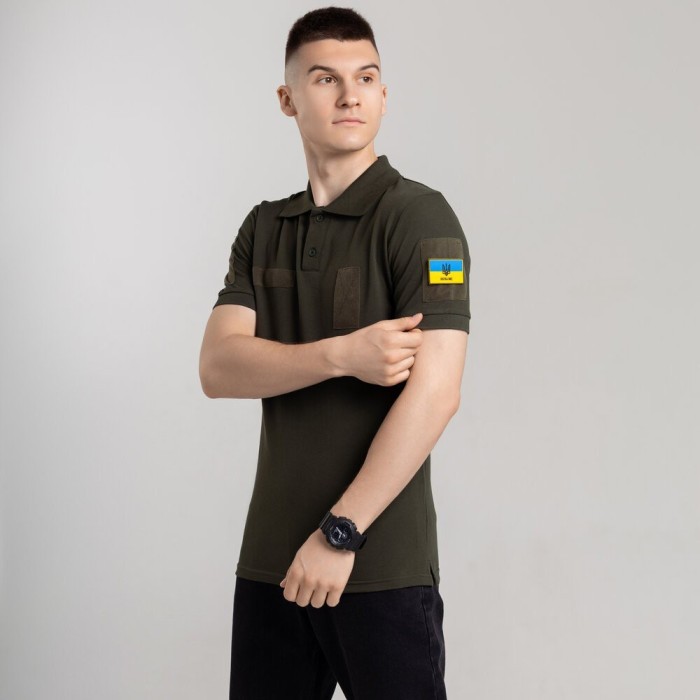 Легкое тактическое летнее мужское хаки поло Pobedov Royal Военное