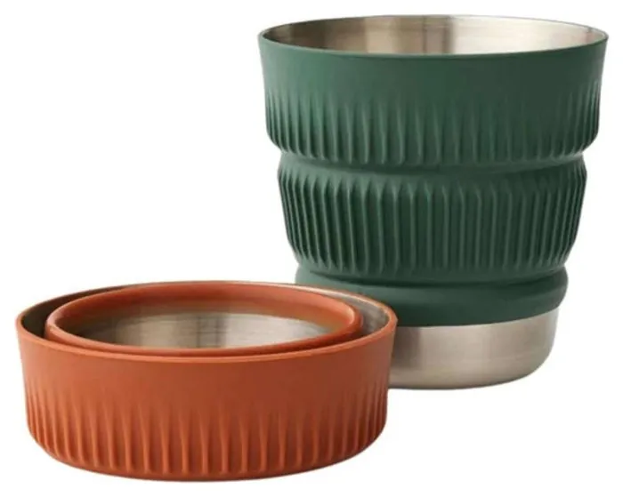 Чашка складна Sea to Summit Detour Stainless Steel Collapsible Mug, Laurel Wreath Green
