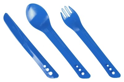 Вилка, ложка, нож Lifeventure Ellipse Cutlery blue