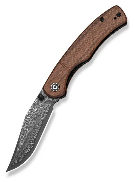 Ніж складаний кишеньковий Civivi Clingman (7.6 см) Damascus / Guibourtia Wood дерево