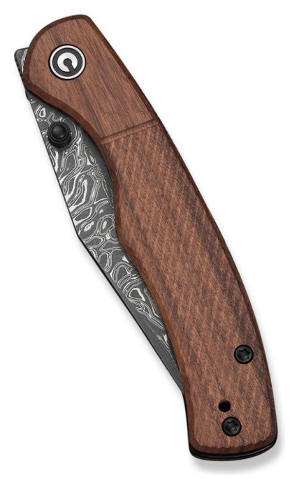 Ніж складаний кишеньковий Civivi Clingman (7.6 см) Damascus / Guibourtia Wood дерево