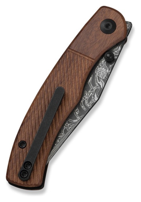 Ніж складаний кишеньковий Civivi Clingman (7.6 см) Damascus / Guibourtia Wood дерево