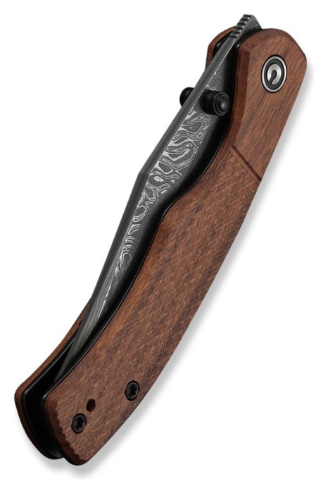 Ніж складаний кишеньковий Civivi Clingman (7.6 см) Damascus / Guibourtia Wood дерево