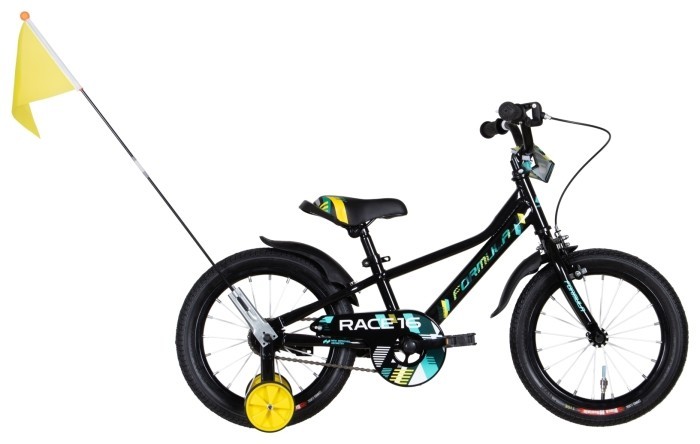 Велосипед 16" Formula RACE 2022 (чорний з жовтим), укр, укр
