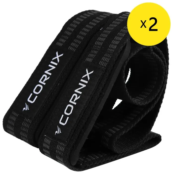 Атлетические лямки для тяги Cornix Lifting Straps XR-0503 Black