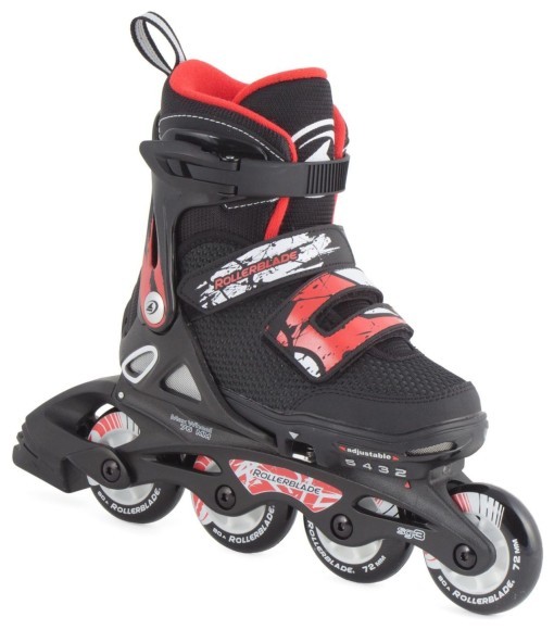Ролики Rollerblade Spitfire Black Red, укр