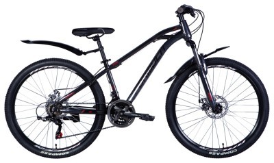 Велосипед ST 26" Formula DAKAR AM DD рама- с крылом Pl 2024 (радужный серебристый)