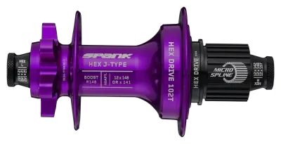 Втулка задня SPANK HEX J-Type Boost R148 XD 32H, Purple