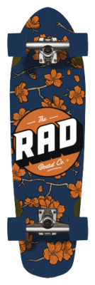 RAD круизер Cherry Blossom Cruiser Skateboard 32" - Navy