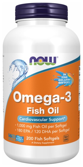 Omega-3 FO 1000mg 180/120 Fish Gelatin - 200 sgels, укр, укр