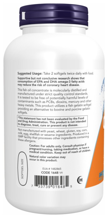 Omega-3 FO 1000mg 180/120 Fish Gelatin - 200 sgels