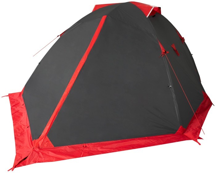 Намет Tramp Peak 3 (V2) сірий/червоний (TRT-026), укр, укр