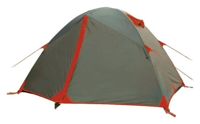 Палатка Tramp Peak 3 (V2) серая/красная (TRT-026)