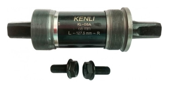 Картридж-каретка "квадрат" KENLI MTB 68х127мм, болт M8x17, укр