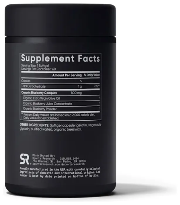 Blueberry Concentrate 800mg - 60 softgels