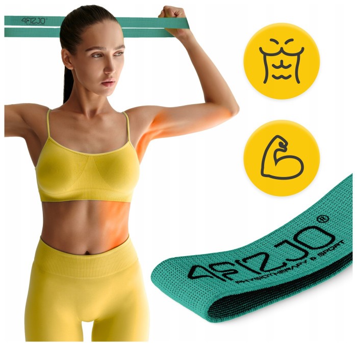 Резинка для фітнесу та спорту із тканини 4FIZJO Flex Band 6-10 кг Green (P-5907739310941)