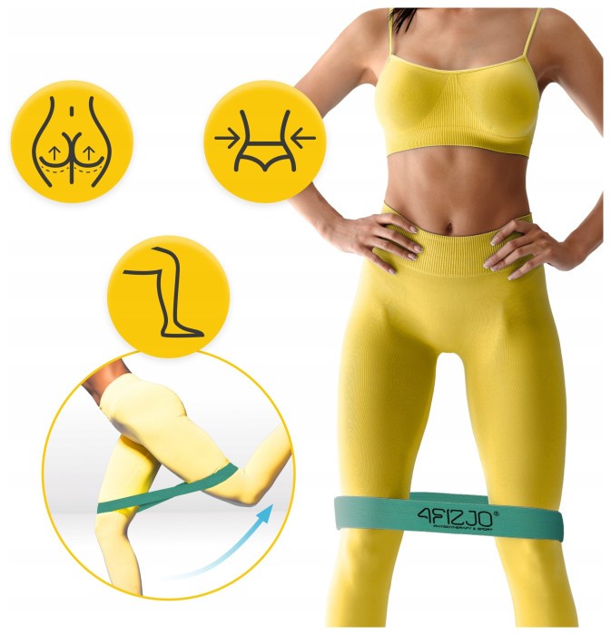 Резинка для фітнесу та спорту із тканини 4FIZJO Flex Band 6-10 кг Green (P-5907739310941)