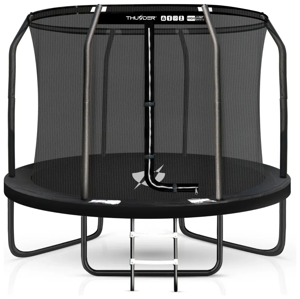 Батут THUNDER INSIDE ELITE з внутрішньою сіткою 10 футів 305 см чорний (ISL_INSIDE-ELITE-10FT-BLACK)