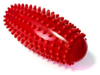 Масажний ролик Almond EasyFit овальний з шипами червоний