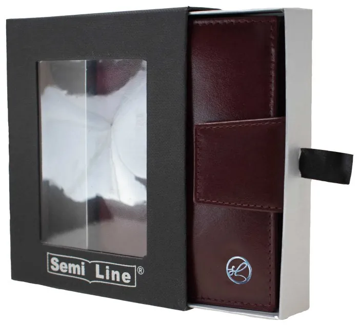 Кошелек женский кожаный Semi Line RFID Dark Red (P8261-2)