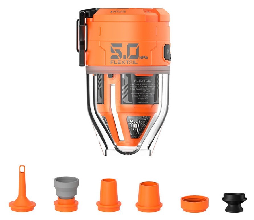 Насос-ліхтар кемпінговий Flextail Max Pump 3, помаранчевий, укр, укр