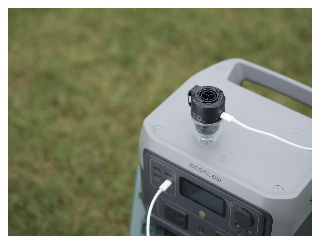 Насос-ліхтар кемпінговий Flextail Max Pump 3, помаранчевий